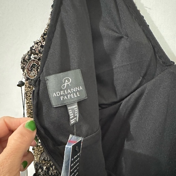 Adrianna Papell Short Sleeveless Cocktail Party Dress Size 12 - Picture 10 of 10